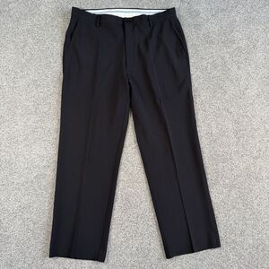 FootJoy Golf Pants Mens Black Performance Stretch Flat Front Size 38x30